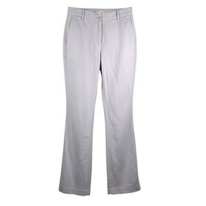 J Jill sz 16T Linen 100% Straight Leg Pants Light Purple Casual Office 90s